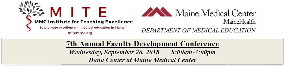 7th Annual Faculty Development Conference Banner